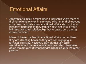 How to stop emotional affair