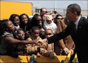 Obama-campaigning-in-the-Black-community