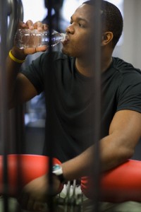 Athlete Drinking Water