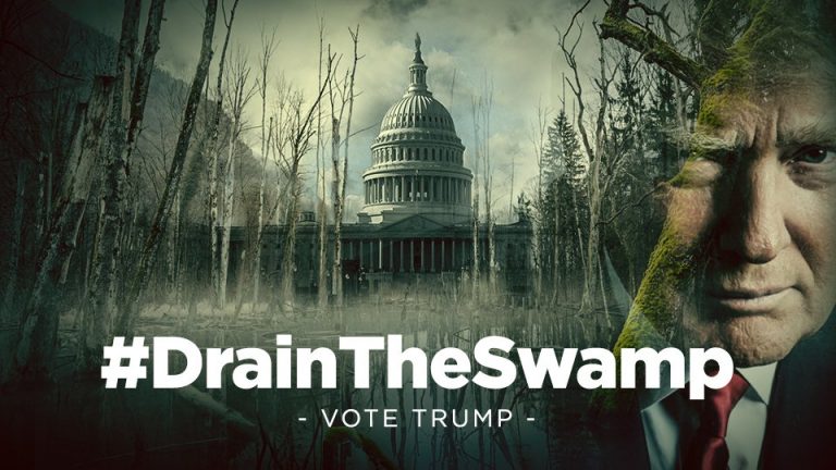 President Donald Trump Has Failed To Drain The Swamp ThyBlackMan Com   Trump Drain The Swamp 768x432 