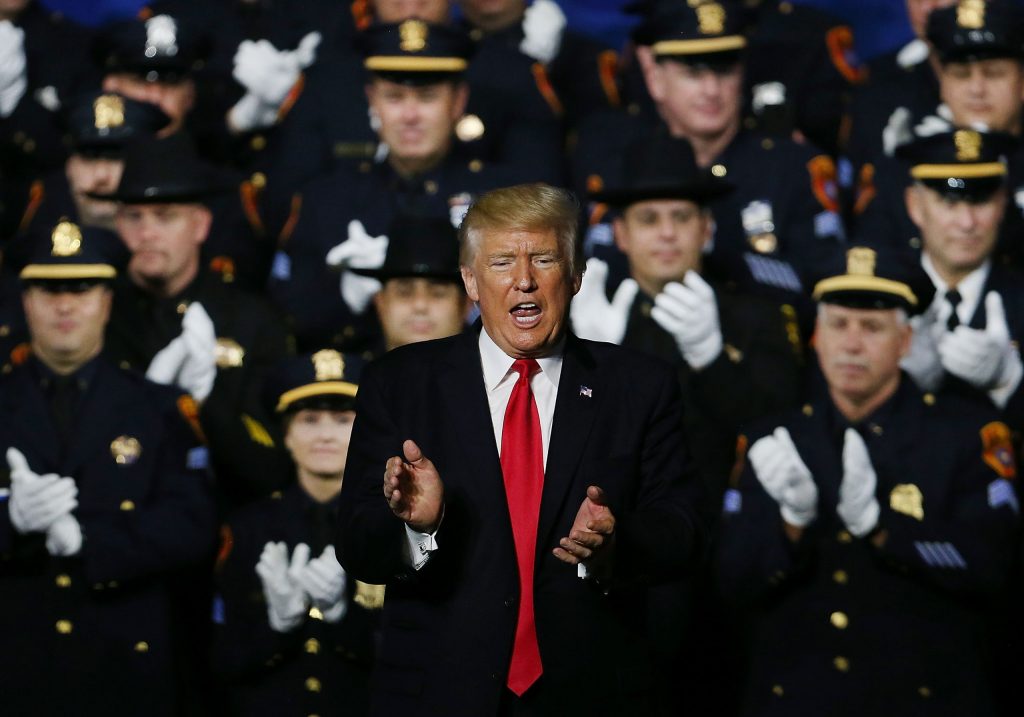 Donald Trump's Heavy-Handed Reaction to Police Brutality Protests Belies Promise of 'Law and Order'.