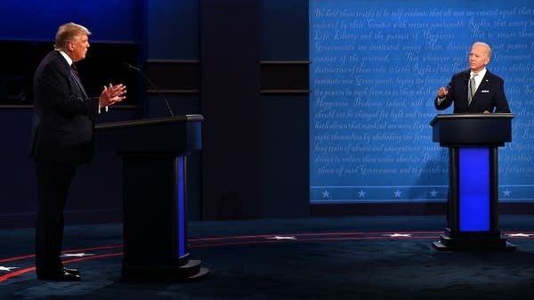 trump - biden debate in 2020