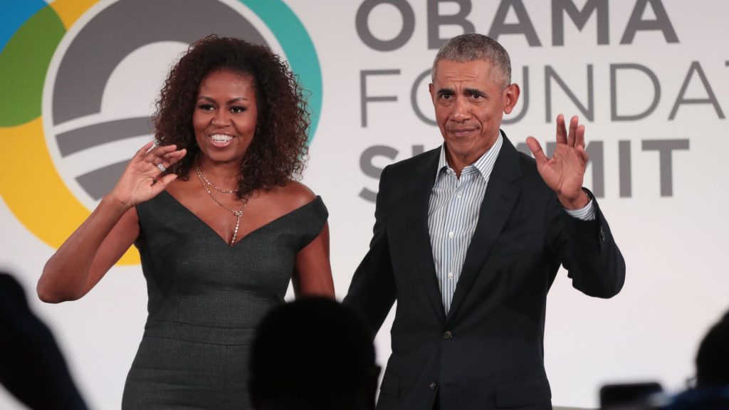 Barack Obama and wife 2021
