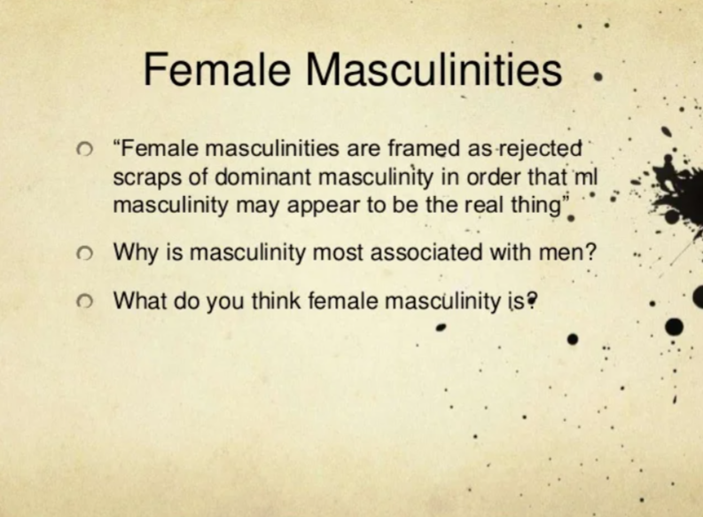  Woman’s Masculinity.