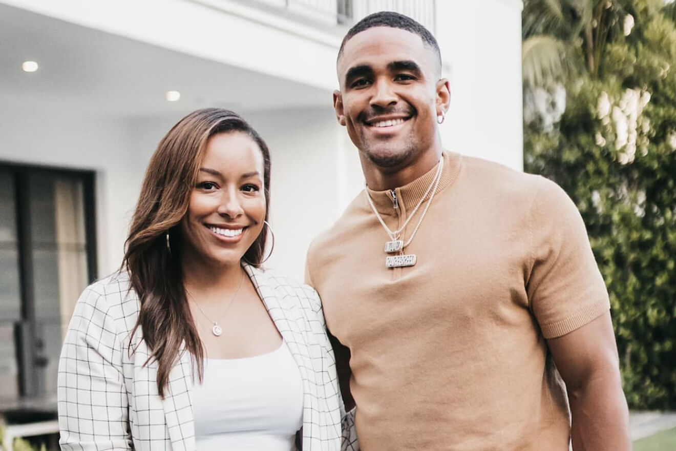 Sports Agent Nicole Lynn and NFL Jalen Hurts.