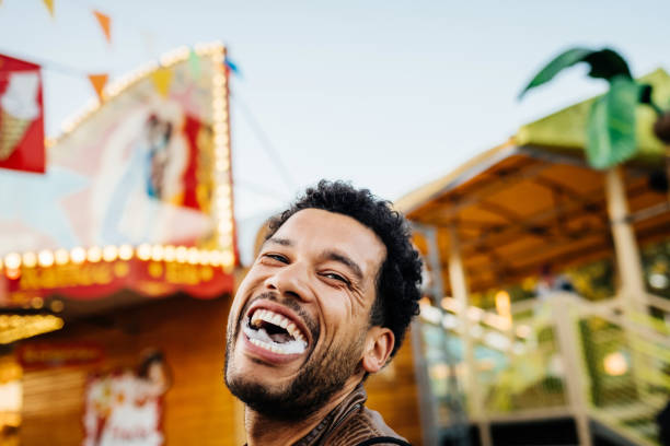 Black Man - Swallowing Food.