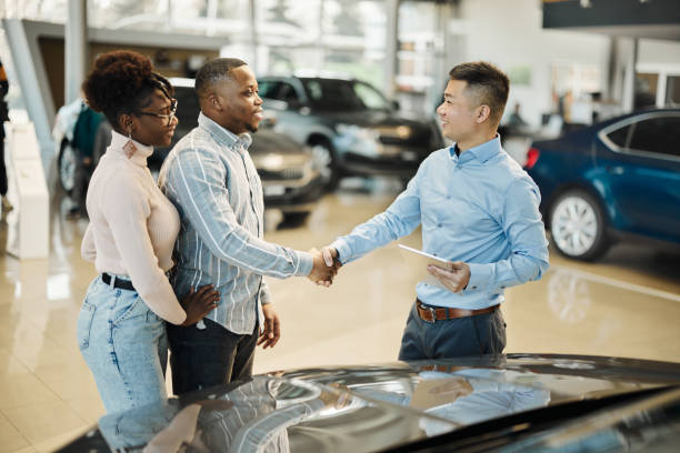 Black Couple - Pink Slip - Car Selling.