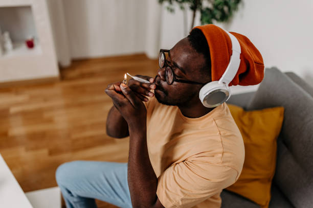 Black Man Smoking Weed - aka... Marijuana 