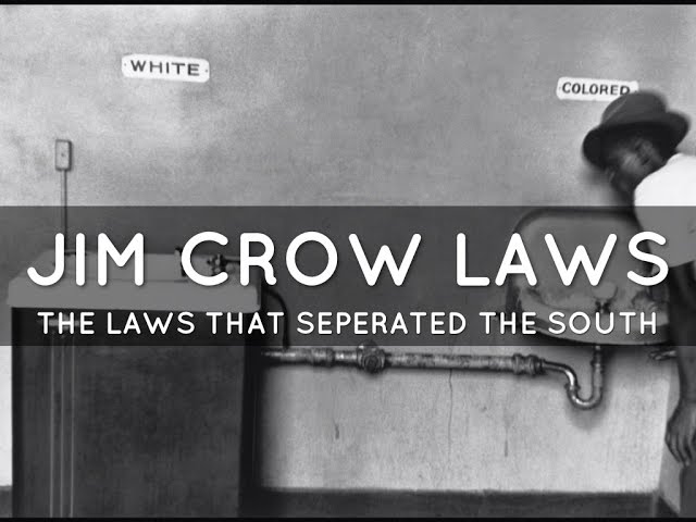 The Progressive Push to Revert to Jim Crow Laws and Black Codes.
