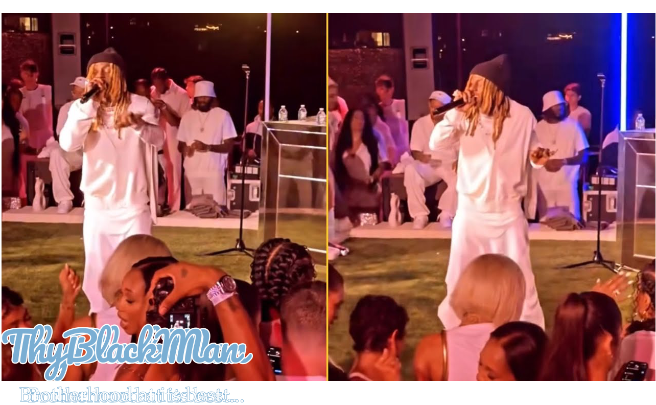 Lil Wayne Steals the Spotlight at Mike Rubin's All-White 4th of July Party, Lil Wayne Steals the Spotlight.